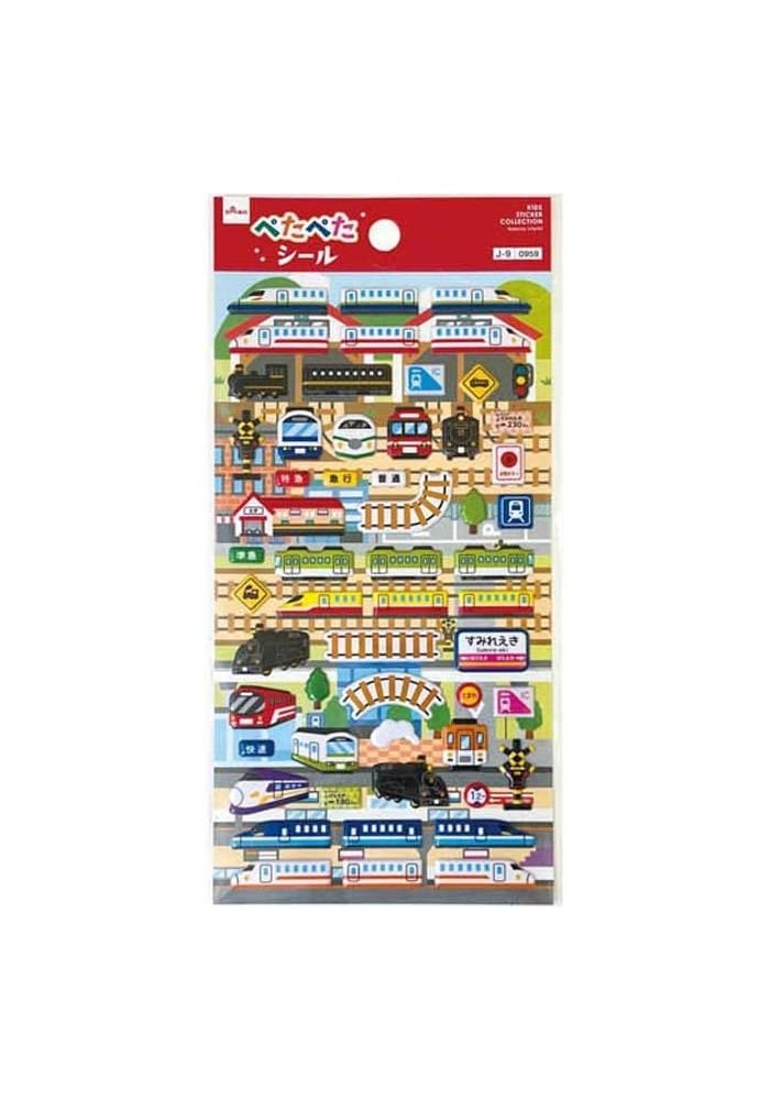 Daiso Train-Themed Sticker Set (Design 7-5) - Multicolor